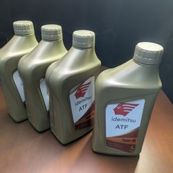 Idemitsu ATF Type M Oil Fluid - Set of 4 Quart - Auto Trans For Mazda 2 3 5 6 CX-7