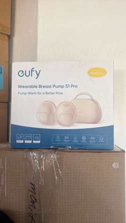 eufy Security Breast Pump S1 Pro, Heated Wearable, Slim Hands-Free with Industry-Leading HeatFlow Tech, Wireless Charging Case, App-Controlled OptiRhy