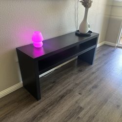 Black TV Stand Console Table