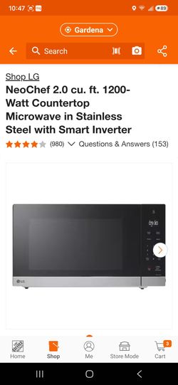 LG Smart Inverter 2.0 cu. Ft. Family Microwave New (Price Is Firm)