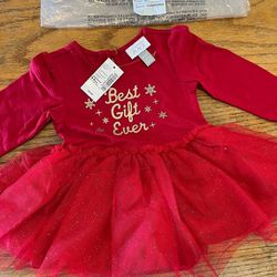 New Baby Best Gift Ever Princess Dress Size 6-9 Months