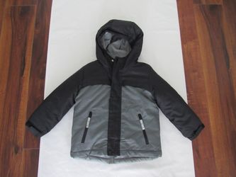 New Boys 3T Black/Gray Winter Snow Jacket, Cat & Jack