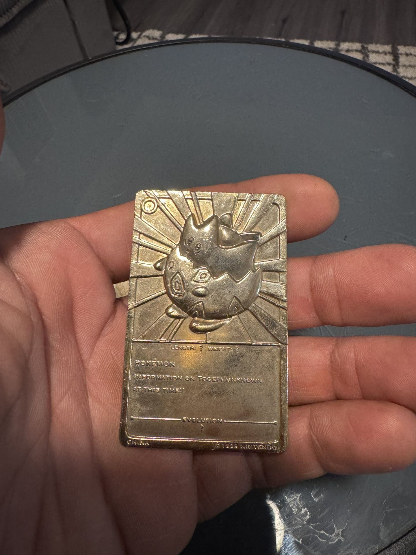 fake gold pokemon cards back Limited Edition 24k Gold Plated Kuriboh Metal Ingot main image 1