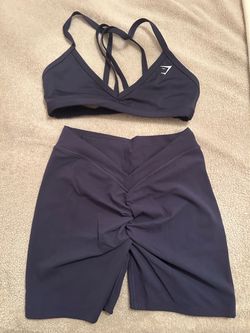 Gymshark 2 Piece Set (Deep Navy Blue)