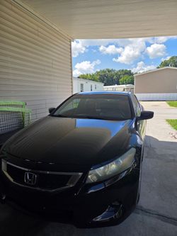Black 2009 Honda Accord coupe E-XL