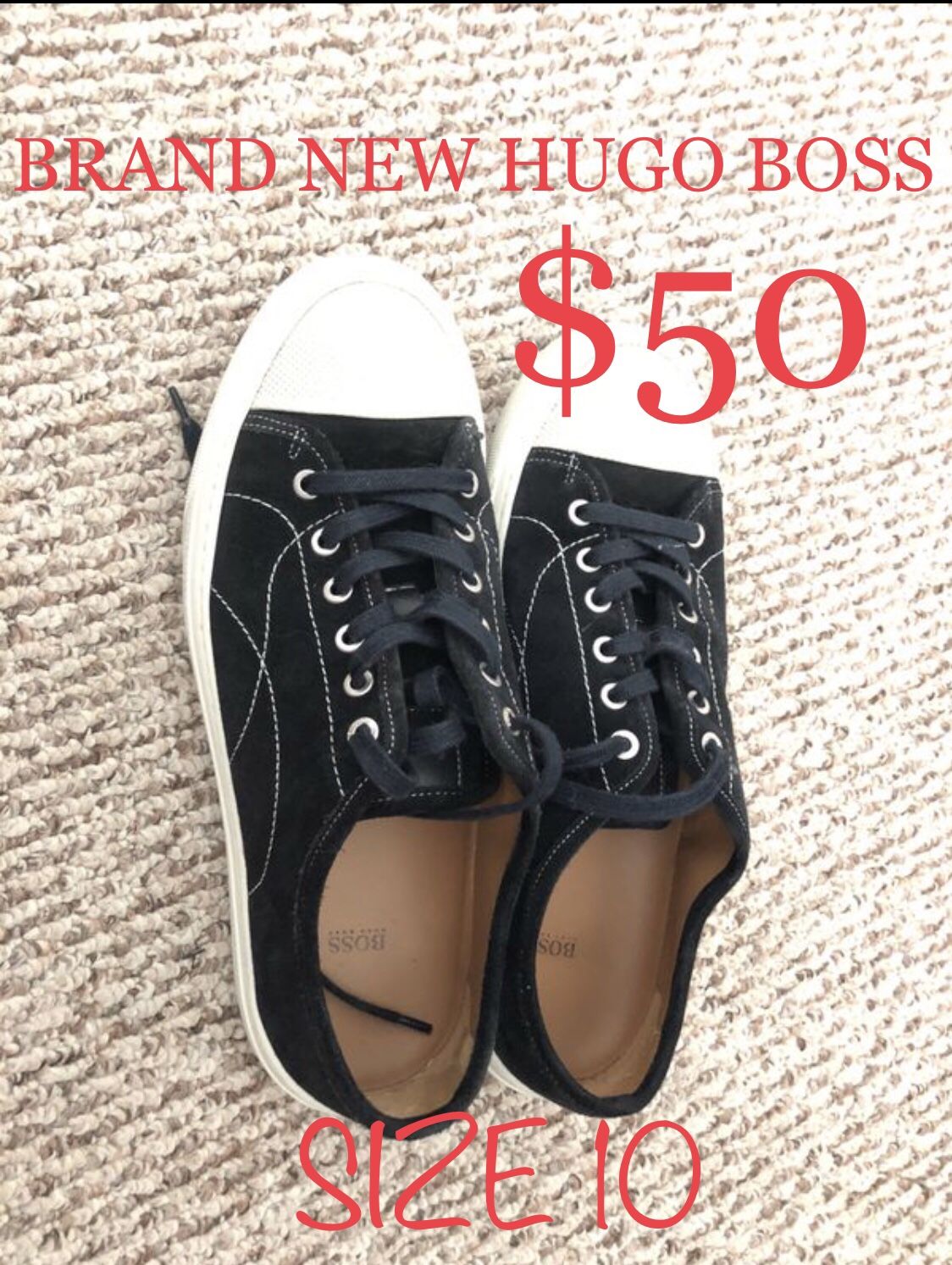 HUGO BOSS SIZE 10 MEN SNEAKERS SHOES