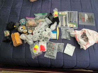 Fishing Gear Lot - Assorted Lures, Hooks, Weights & Tackle Bundle, Used, Must Take All