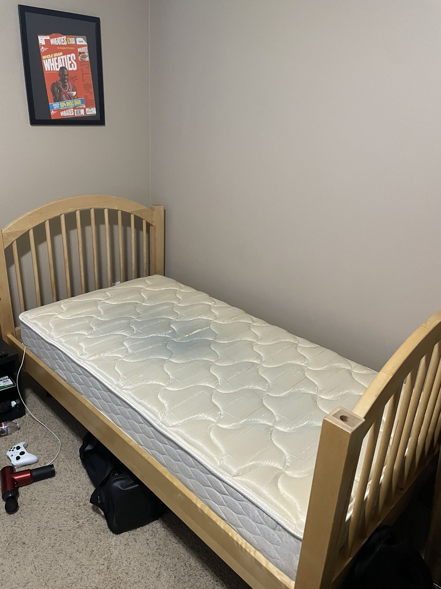 Twin Bed Frame W/ Mattress