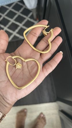 Heart Hoop Earrings