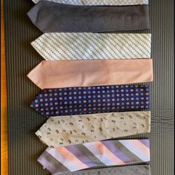 Burberry Neck Ties - Lot Of 8