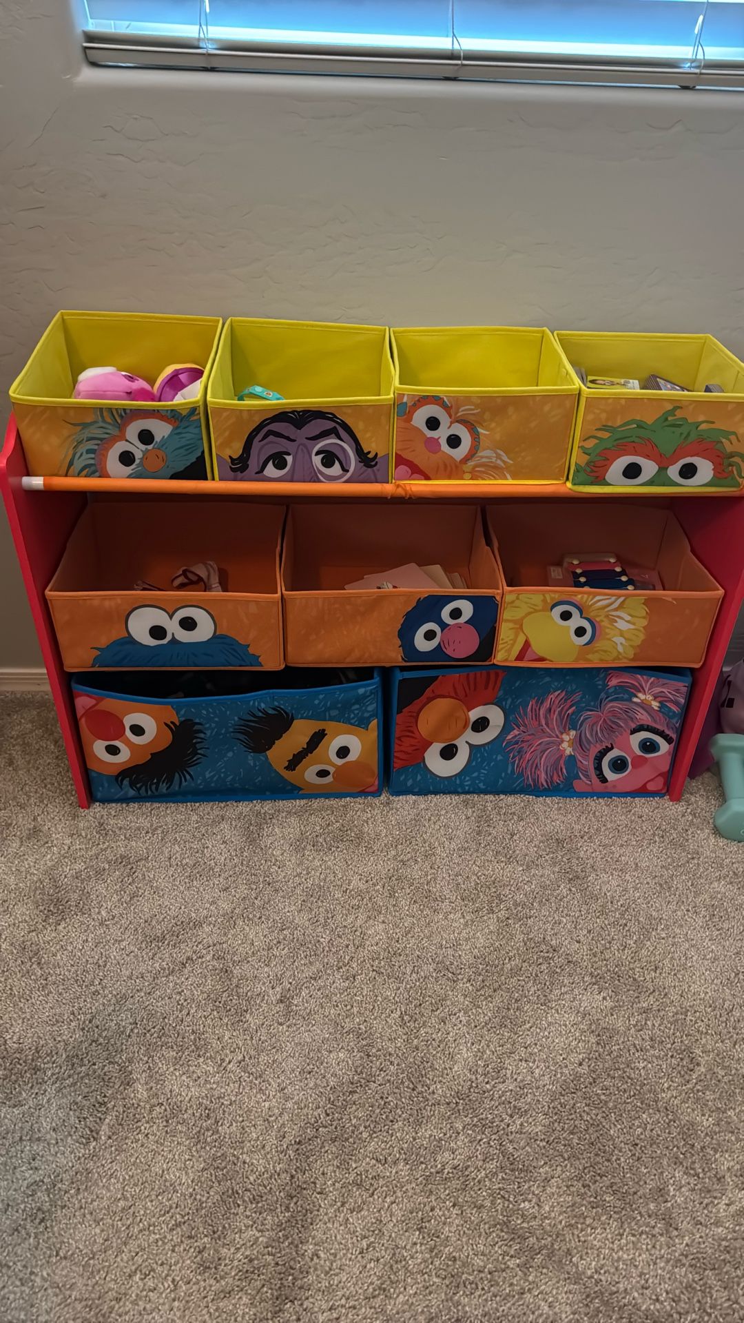 Sesame street toy storage
