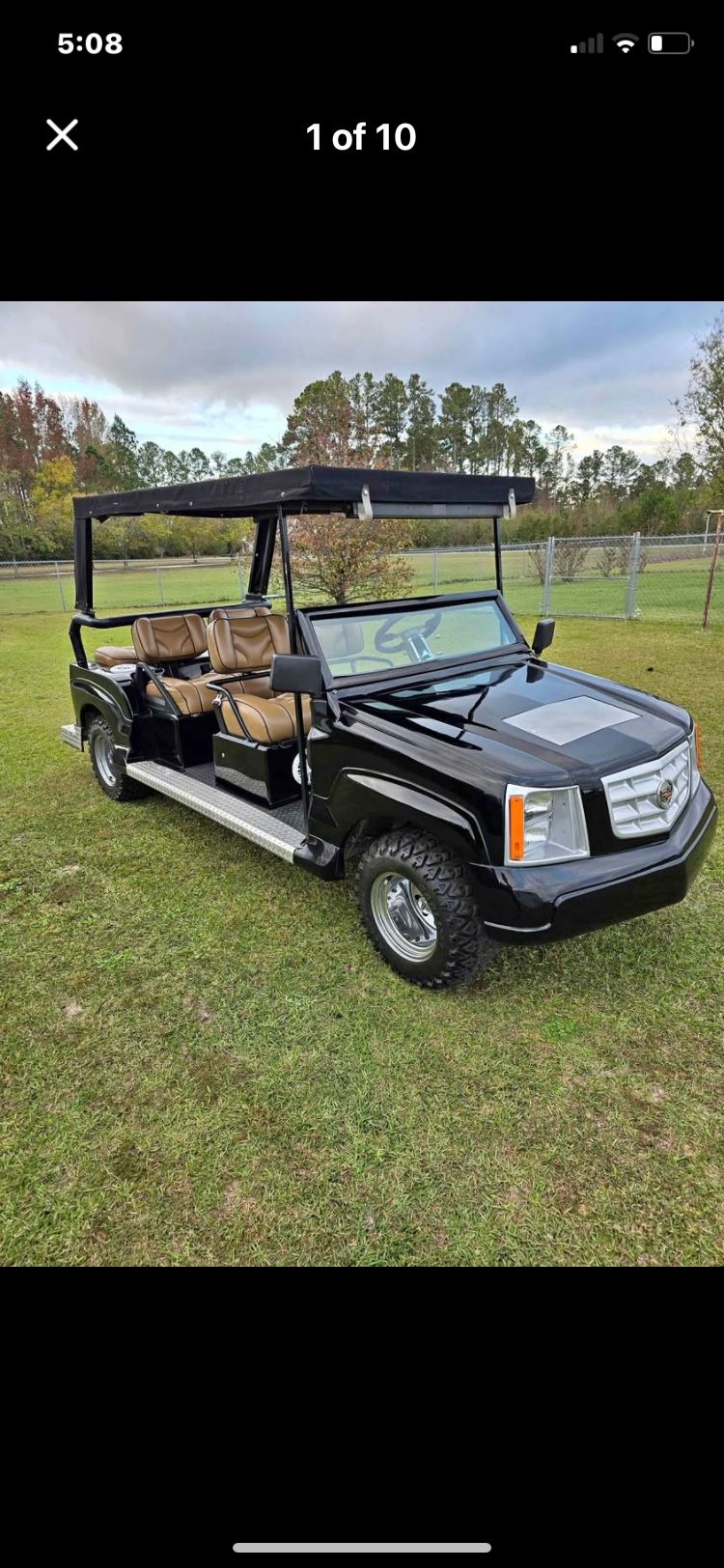 Custom built Escalade Golf Cart