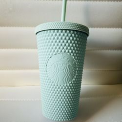 Starbucks Studded Matte Mint Green 16 oz Grande Opaque Tumbler
