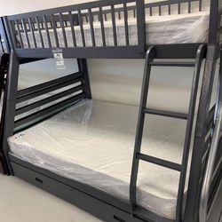 Brand New Bunk beds 2 different colors Available Espresso or Gray 