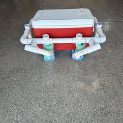 Jet Ski  Portable Cooler And Fishing Rod Holder