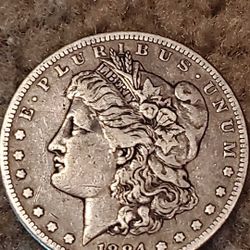 1884 S Morgan Silver Dollar