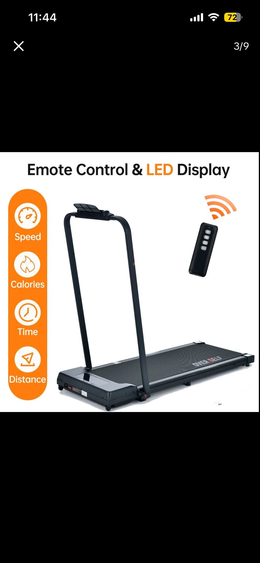 6.2MPH Portable Walking Pad with Handle