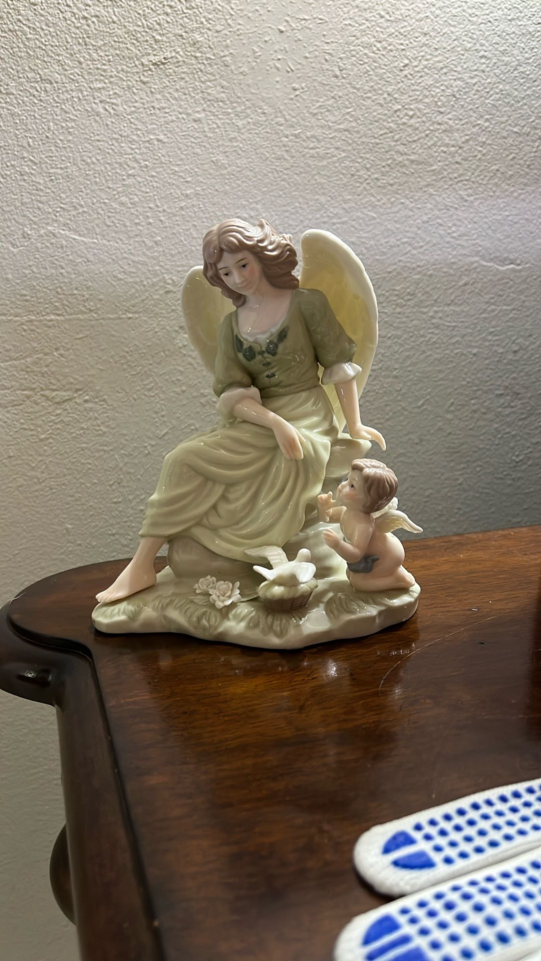 Porcelain Angel with Cherub