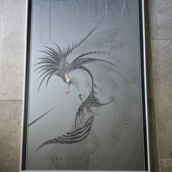 Original 1984 Hisashi Otsuka "The Kiss" Poster New York Art Expo Framed 