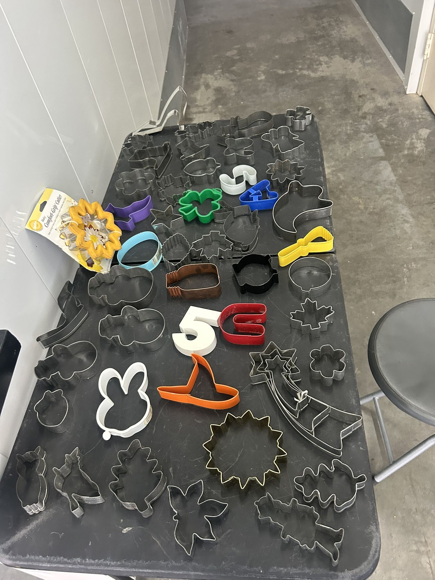 Several cookie cutters