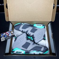 Jordan 6 Green Glow Size 5.5