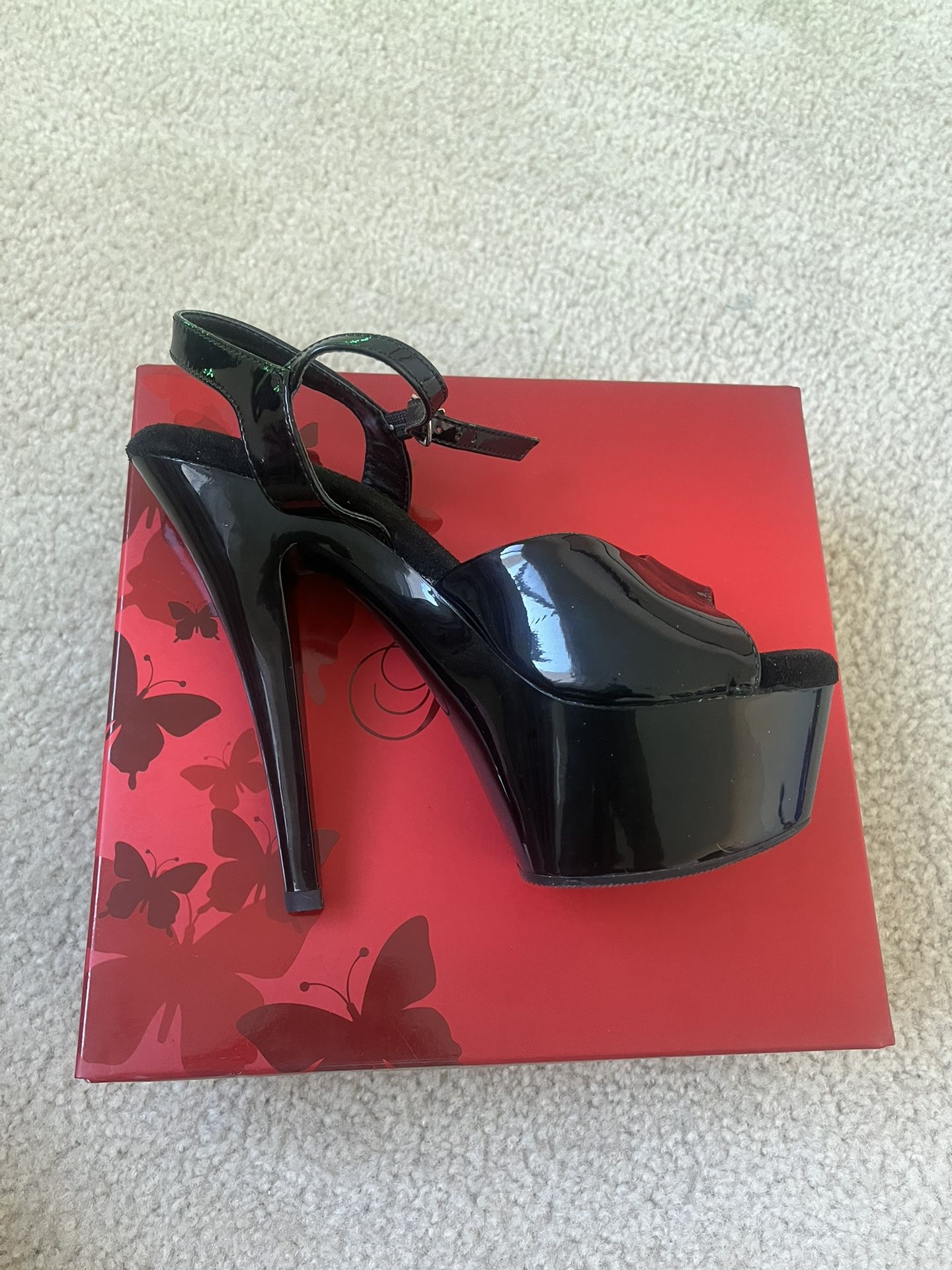 Black Pleaser Heels