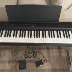 Yamaha P-125B Digital Piano Electric Keyboard Stool And Bench And Pedal 