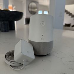 Google Home Smart Speaker (White/Slate) – Google Assistant, Great Condition