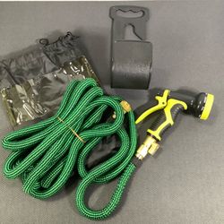50ft Heavy Duty Expandable Garden Hose with Spray Nozzle
