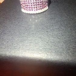 Ruby And Cz Sterling Silver Ring Size 6
