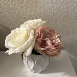 Flowers In Ceramic Vase