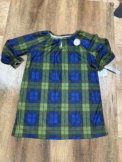 Toddler Girl Christmas Plaid Pj Dress