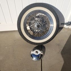 Harley rim and tire