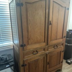 Solid Wood Cabinet Armoire