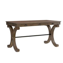 Serenity Traditional Desk Gray (ASSEMBLED)