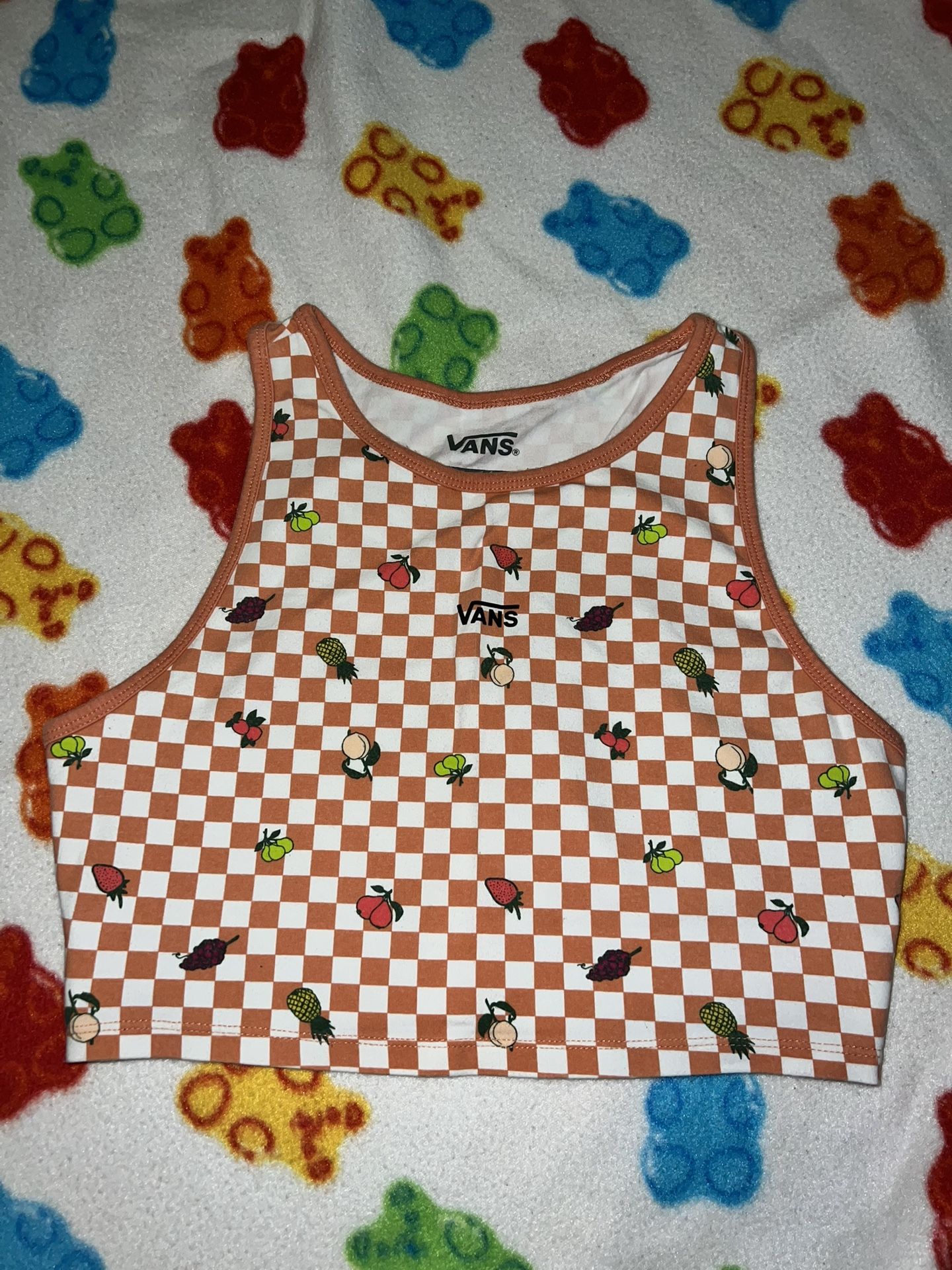 vans crop top size small