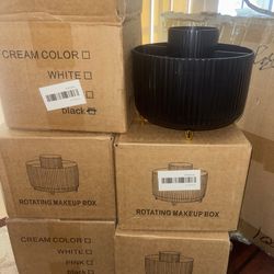 Rotating makeup box