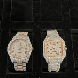 Moissanite Watch 2 Pack 