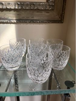 Vintage Waterford crystal barware tumblers- set of 7