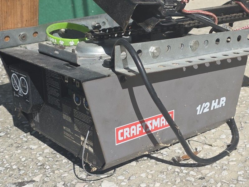 Garage Door Opener.  Craftsman 1/2 H.P. Works Fine 