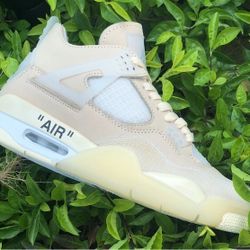 Off-White x Wmns Air Jordan 4 Retro SP 'Sail'