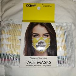 7 Days Of The Week Washable Face Mask đˇ