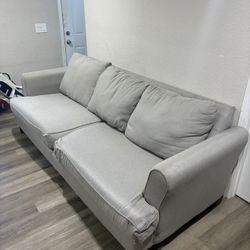 8 Ft Light Grey Couch