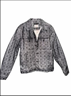 Purple Denim Monogram Jacket