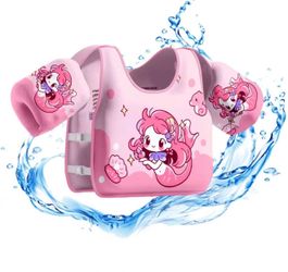 Pink and blue two color available Baby Swim Vest Child Buoyancy Vest Swimming Ring Tube For Kid Swimming Arm Ring Swim Pool Float Water Play Equipment