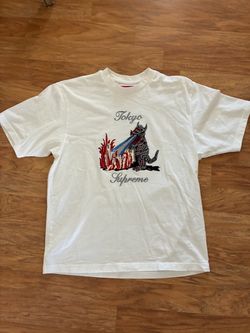 Supreme Tokyo Godzilla Embroidered Shirt