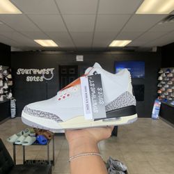 Jordan 3 White Cement Reimagined Size 9.5 Available In Store!