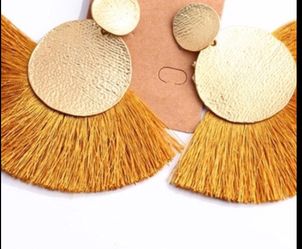 Big fringe earrings