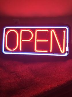 NEON OPEN SIGN
