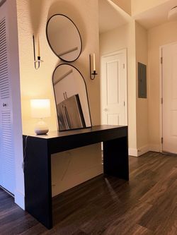 Black entryway table full set!